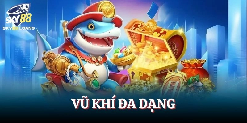 Nhiều vũ khí tối tân có trong Bắn Cá Bạch Tuộc Abyssal
