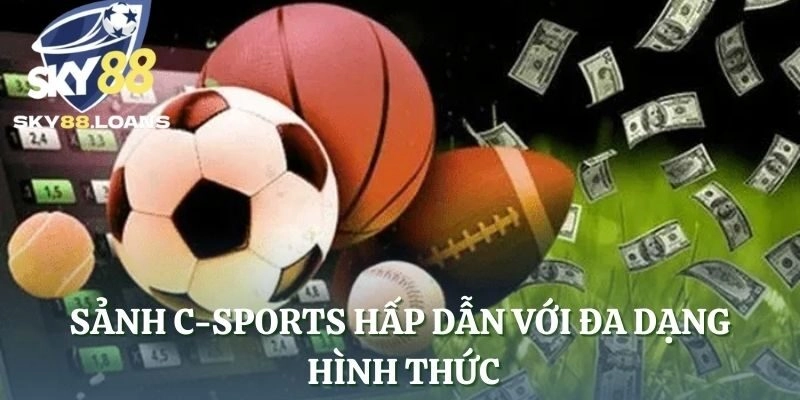 Sảnh C-Sports hấp dẫn với đa dạng hình thức